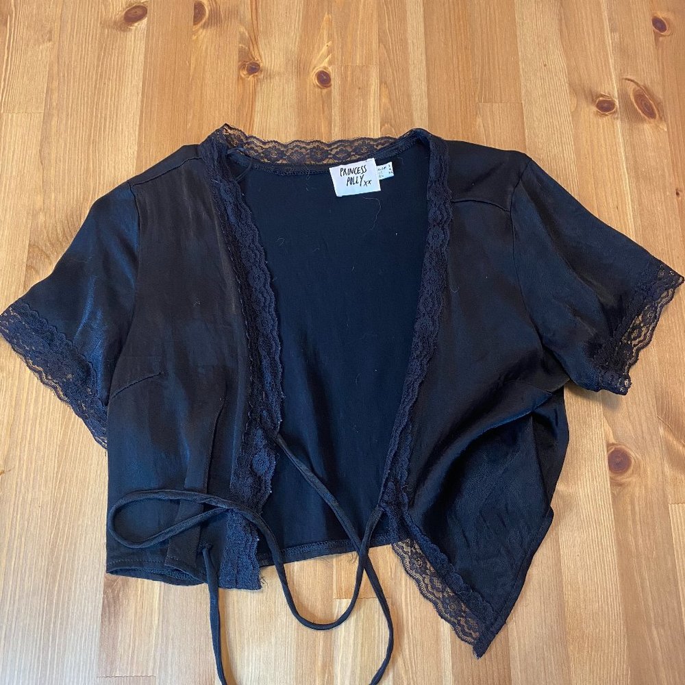 princess polly vintage tie up top